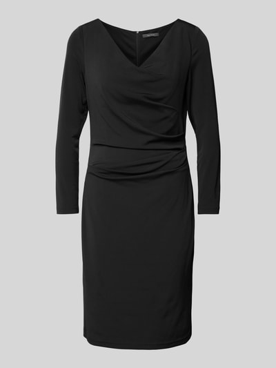 Vera Mont Knielanges Cocktailkleid mit Drapierungen Black 2