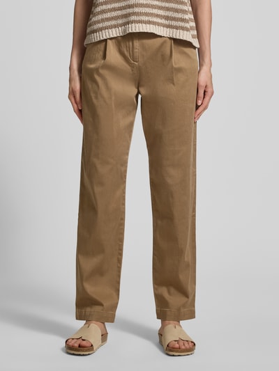 Jake*s Casual Chino van lyocellmix met steekzakken Leem - 4