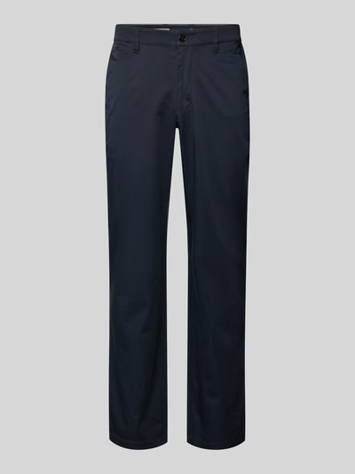 Produktfoto, Chino mit Eingrifftaschen von Christian Berg Men aus Baumwoll-Elasthan-Mix in Dunkelblau, Regular-Fit, Vorderansicht