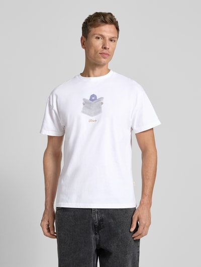 BLKVIS T-shirt met labelstitching Wit - 4