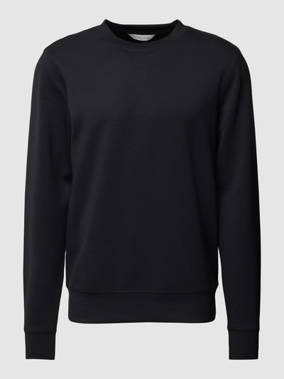 Casual Friday Sweatshirt met ronde hals, model 'Sebastian' Zwart - 2