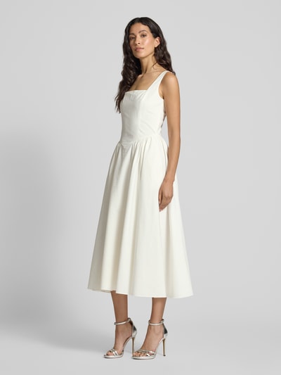Jake*s Cocktail Cocktailkleid mit Karree-Ausschnitt Offwhite 1