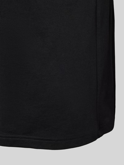 Bread & Boxers T-Shirt mit geripptem Rundhalsausschnitt Black 2