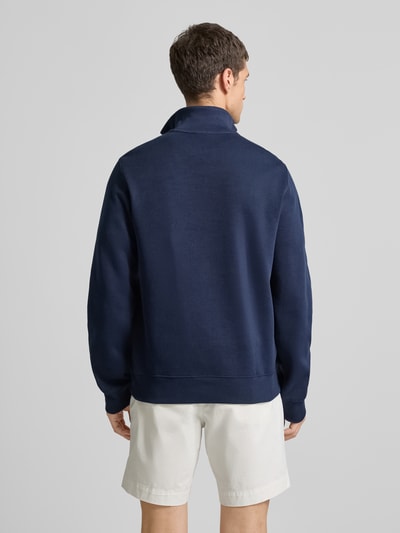 Lacoste Bluza z kołnierzem o kroju regular fit z czystej bawełny Granatowy 5