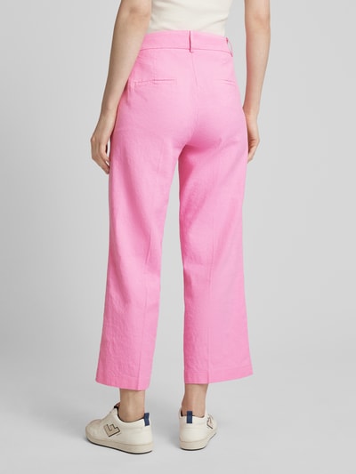 Cambio Regular Fit Leinenhose mit Bügelfalten Modell 'CALIFORNIA' Rosa 5