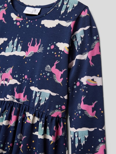 Happy Girls Minikleid mit Allover-Print Marineblau 2