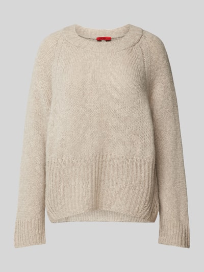 MAX&Co. Strickpullover mit Rundhalsausschnitt Modell 'JOSEF' Sand 2