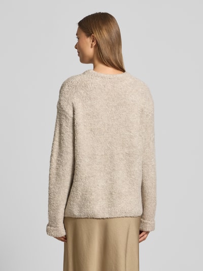 ICHI Regular fit pullover met wol, model 'Larisa' Offwhite - 5