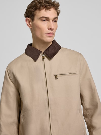 MCNEAL Regular fit jack met platte kraag Beige - 3