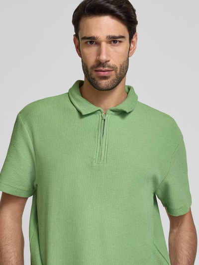 MCNEAL Regular Fit Poloshirt mit Reißverschluss Grass 3