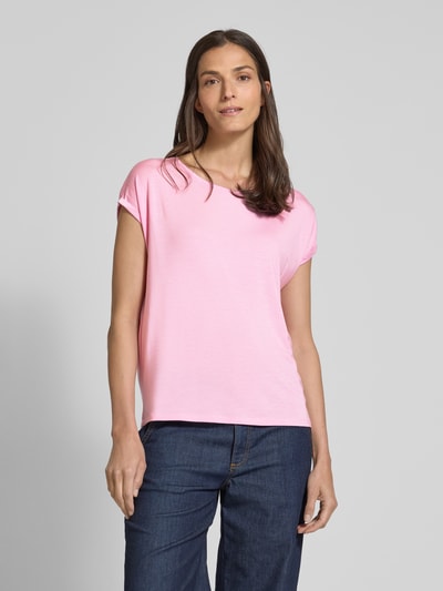 Vero Moda Loose Fit T-Shirt aus Lyocell-Mix Modell 'AVA' Hellrosa 4