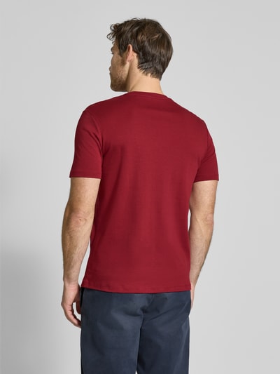 Christian Berg Men T-shirt z okrągłym dekoltem Ciemnoczerwony 5