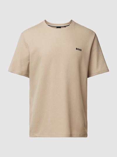 BOSS T-Shirt mit Label-Stitching Beige 2