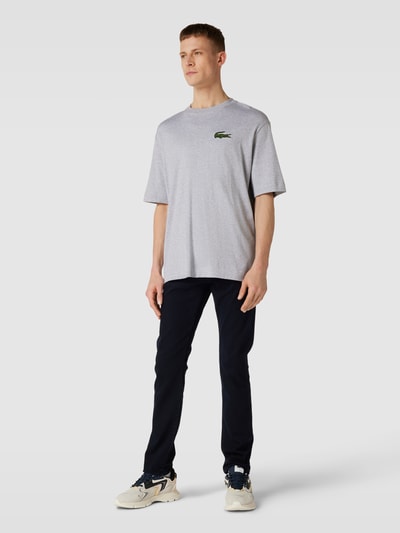 Lacoste T-shirt z bawełny Jasnoszary 1