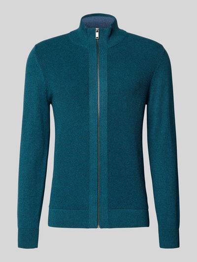 MCNEAL Kurtka z dzianiny ze stójką Petrol melanż 2