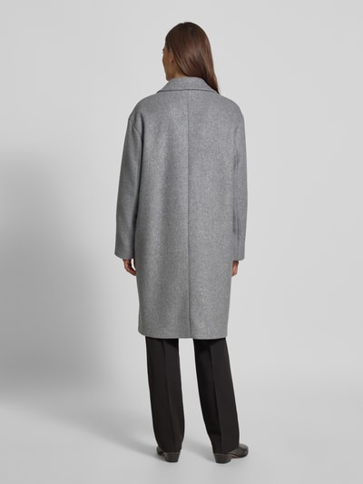 Windsor Lange jas van lanawolmix met kasjmier Middengrijs - 5