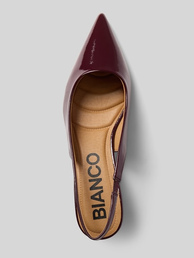 BIANCO Pumps mit offener Ferse Bordeaux 3