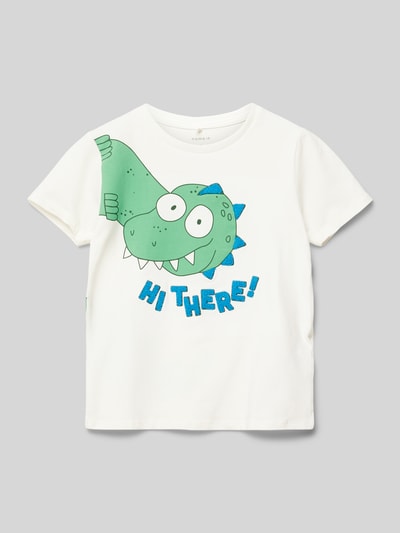 Name It T-shirt met motief- en statementprint Geel - 1