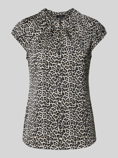 comma Blouse met kapmouwen Middenbruin - 2