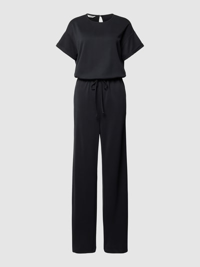 mbyM Jumpsuit met strikceintuur, model 'Axton' Zwart - 2