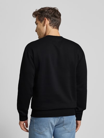 Tom Tailor Denim Basic Fit Sweatshirt mit Label-Schriftzug Black 5