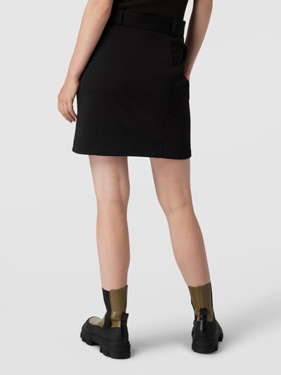 ICHI Minirock mit Stoffgürtel Modell 'Simonse' Schwarz 5