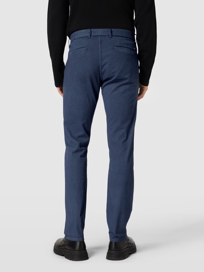 BOSS Orange Slim Fit Chino mit Allover-Muster Dunkelblau 5