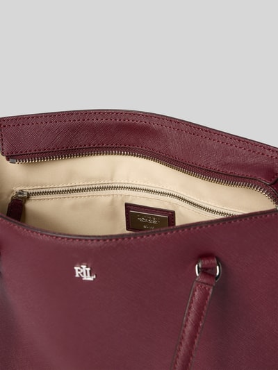 Lauren Ralph Lauren Shopper aus Kalbsleder mit Label-Applikation Bordeaux 5