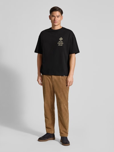 Don´t Waste Culture T-Shirt mit Label-Print Modell 'Aradia' Black 1