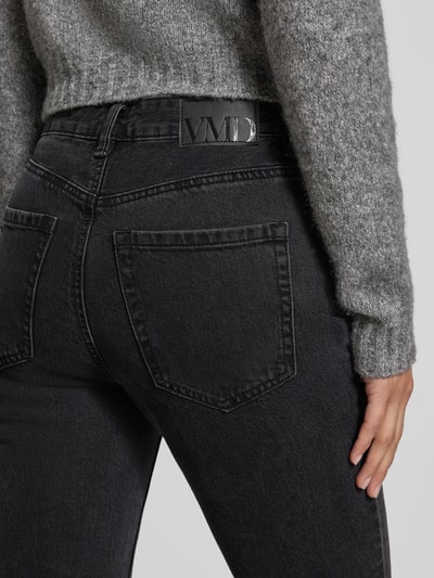 VERO MODA Wide leg jeans van katoenmix, model 'TESSA' Zwart - 3