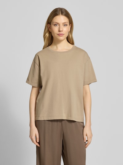 American Vintage T-shirt met ronde hals, model 'FIZVALLEY Zand - 4