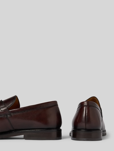 DIGEL Loafers met blokhak, model 'SANDER' Donkerbruin - 2