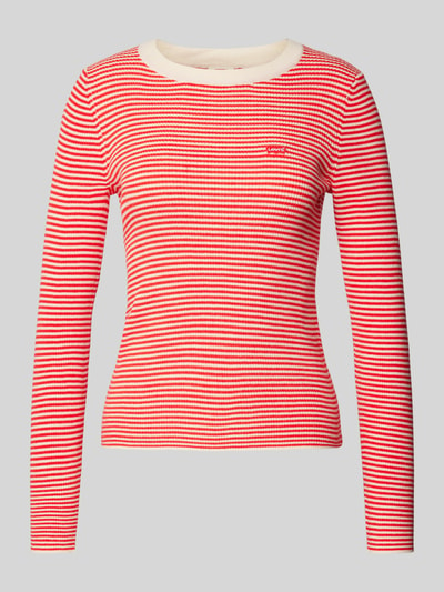 Levi's® Gebreide pullover met geribde ronde hals Rood - 2