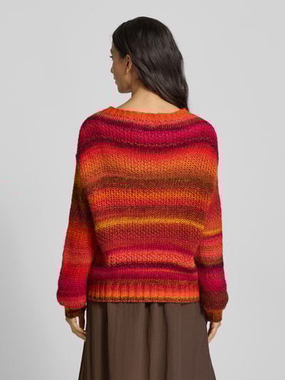 LOLLYS LAUNDRY Strickpullover mit Rundhalsausschnitt Modell 'Fairhaven' Rot 5