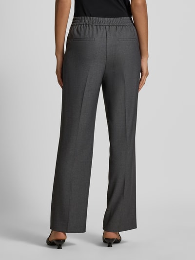 comma Straight Leg Anzughose mit Bügelfalten Anthrazit 5