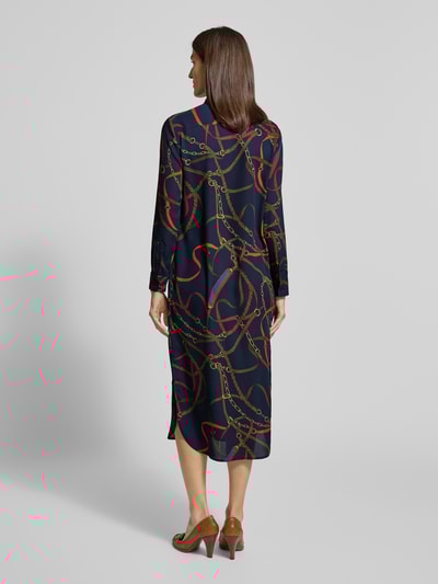 Lauren Ralph Lauren Hemdblusenkleid mit Schluppe Modell 'CADULAH' Marine 5