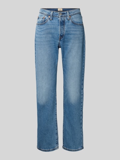 Levi's® 300 Straight Fit Jeans im Used-Look Modell '501 CURVE LUCID DREAM' Hellblau 2