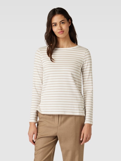 Weekend Max Mara Longsleeve mit Streifenmuster Modell 'ERASMO' Sand 4