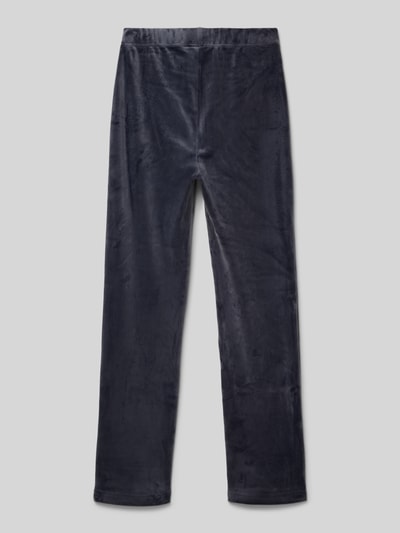 Only Regular fit sweatpants in fluweellook, model 'REBEL' Marineblauw - 3