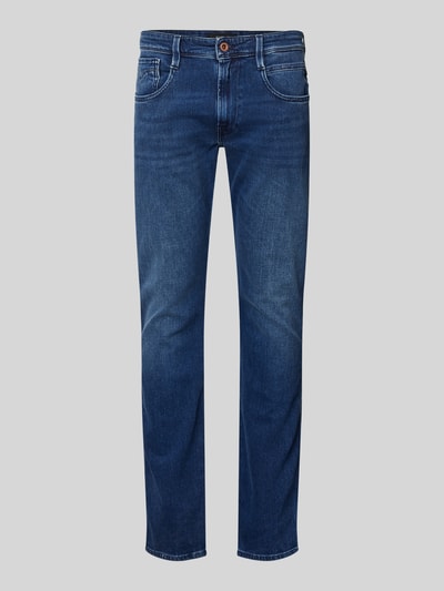 Replay Slim Fit Jeans im 5-Pocket-Design Modell 'ANBASS' Jeansblau 2