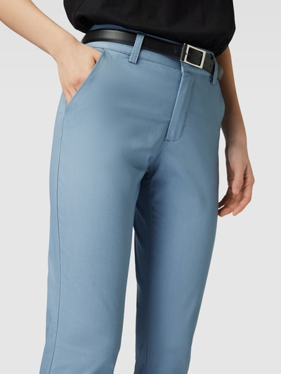 Kaffe Regular fit broek met steekzakken opzij, model 'Kalea' Rookblauw - 3