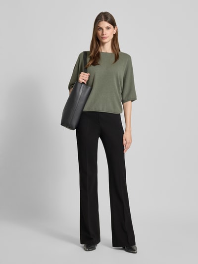 SEDUCTIVE Stoffhose aus Viskose-Mix mit Bügelfalte Modell 'NANOU' Black 1