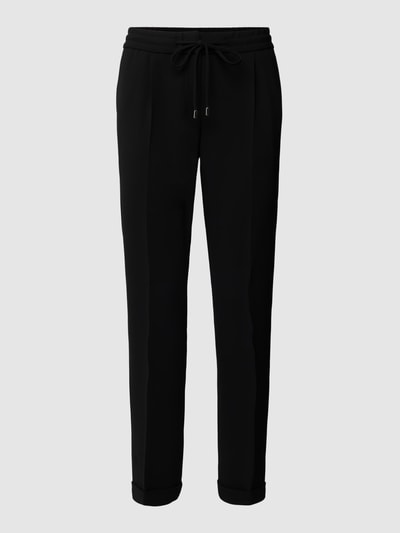 BOSS Regular Fit Bundfaltenhose mit elastischem Bund Modell 'Tariyana' Black 2