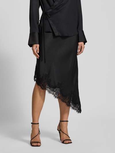 Neo Noir Midirock im asymmetrischen Design Black 4