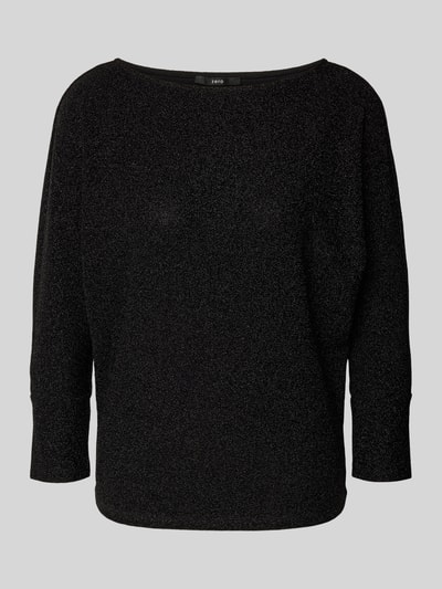 Zero Longsleeve mit Rundhalsausschnitt Black 2