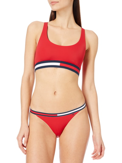 Tommy Hilfiger Bikini-Oberteil mit Logo-Streifen Rot 5