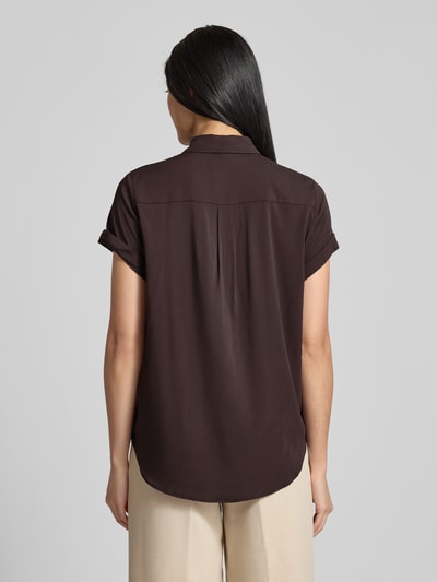 Samsøe Samsøe Relaxed Fit Bluse aus Viskose-Elasthan-Mix Modell 'MAJAN' Schoko Melange 5