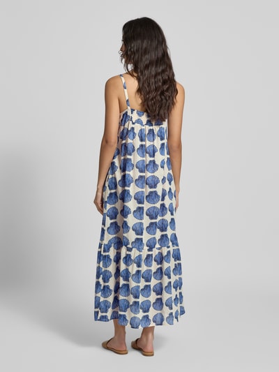 Christian Berg Woman Maxikleid mit Spaghettiträgern Blau 5