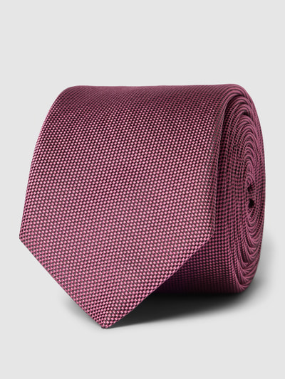 BOSS Stropdas met structuurmotief Fuchsia - 2