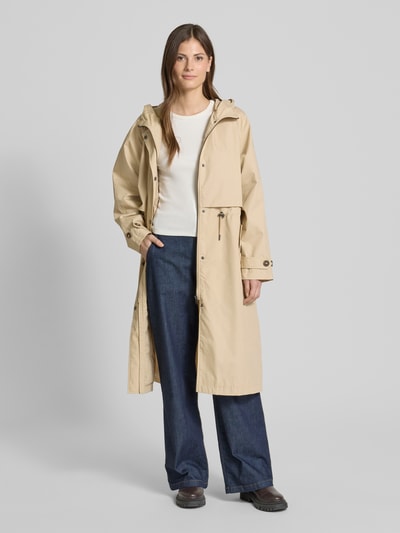 Soyaconcept Mantel mit Kapuze Modell 'LORA' Beige 1